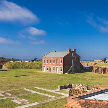 Construction of Fort Clinch began in 1847, but by the outbreak of hostilities at the start of the Civil War, only about two-thirds of the fort had been completed.