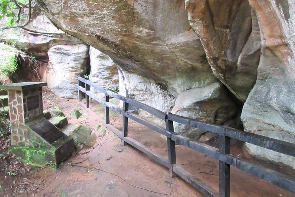 The rock shelter.