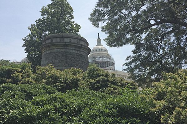 Senate-side tower