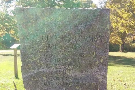 A marker on Dana Common.