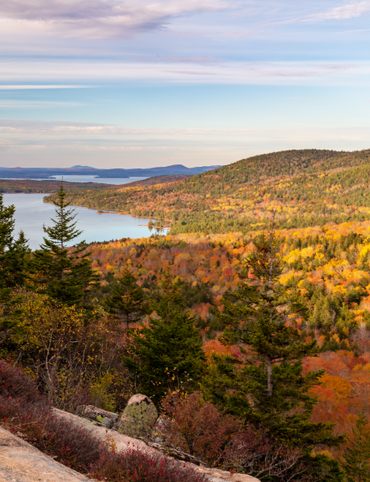 Acadia National Park at peak foliage.