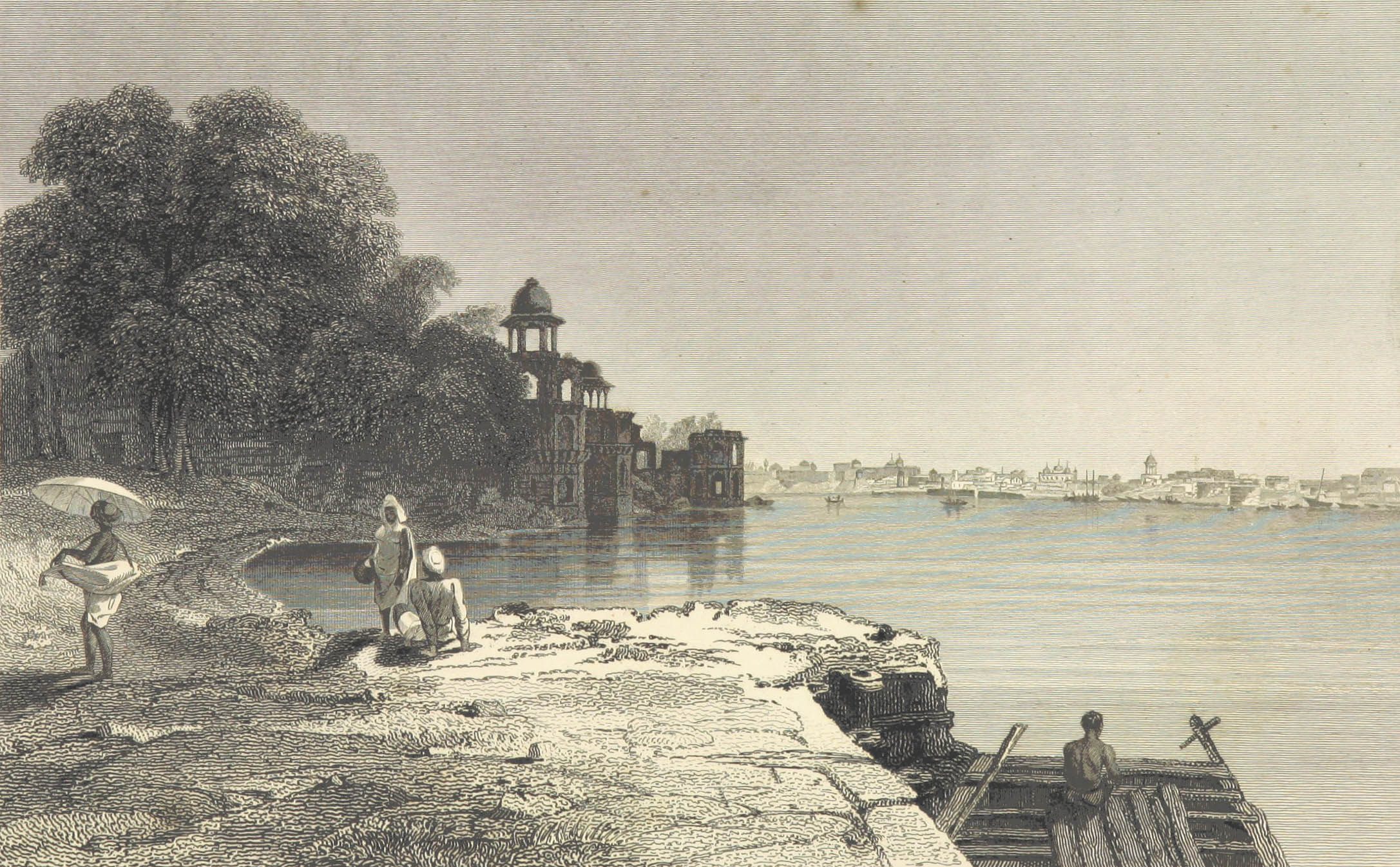 A view of Agra, India, c. 1835.
