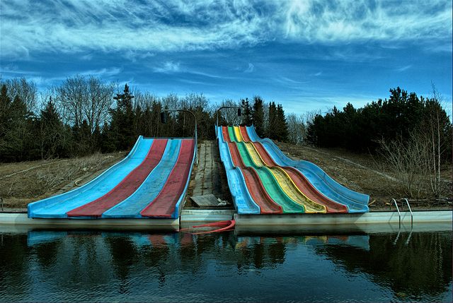 Denmark abandoned water slide