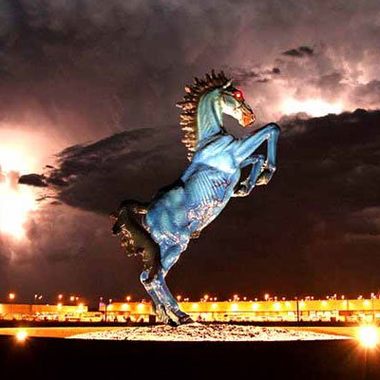 Blue Mustang