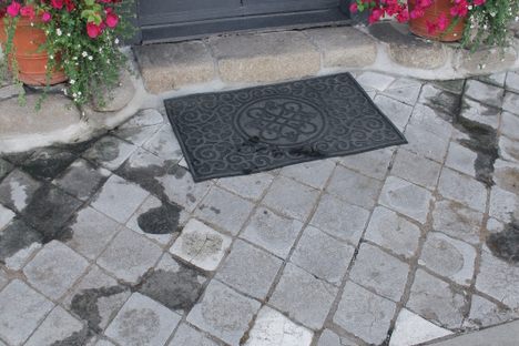 The sidewalk in front is made of whalebone