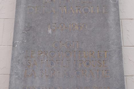 ‘Battle of Marolles’ commemorative plaque