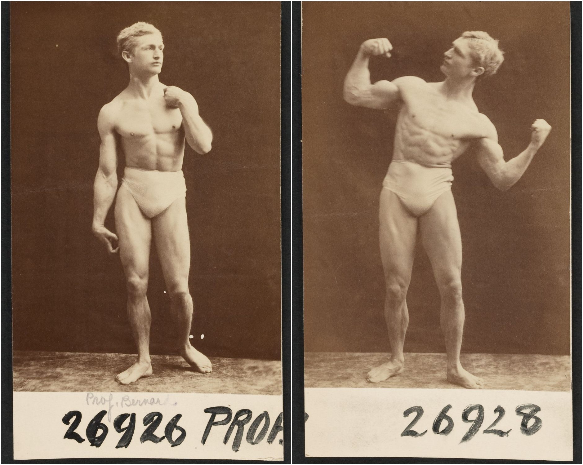 Bernarr Macfadden cabinet cards.