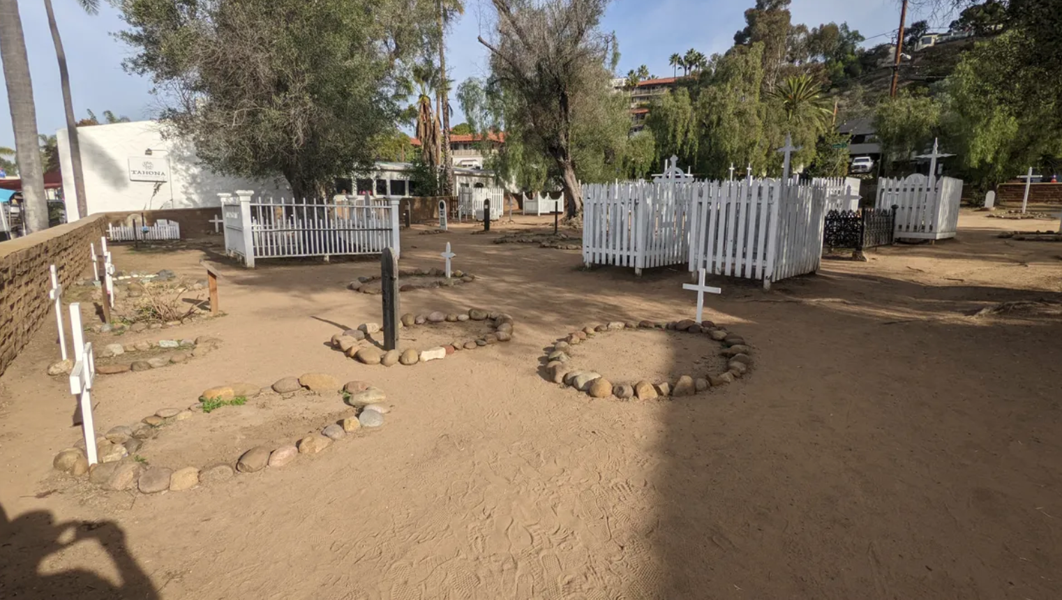 The cemetery held burials from 1849 to 1880.
