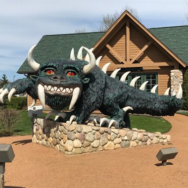 The "Chamber Hodag" in Rhinelander, Wisconsin.