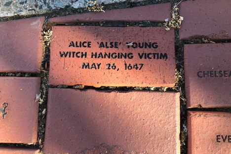 Memorial brick to Alse Young.