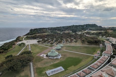 Observation tower view of memorial park