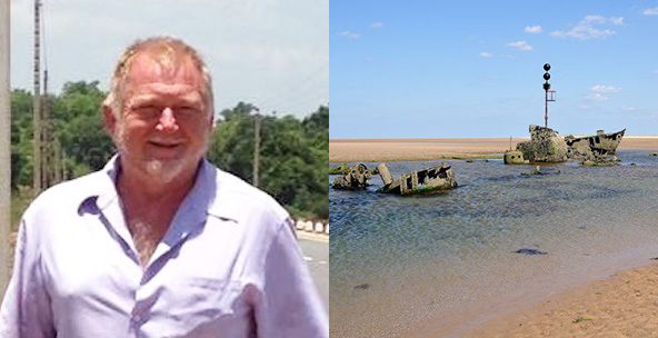 Dr. Alan Newman, and one of the places he added to the Atlas, the <em>SS Vina</em> Shipwreck in Norfolk, England. 