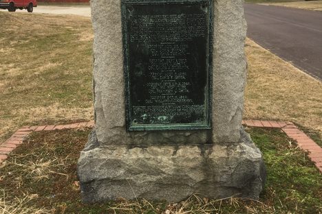 Camp Peoria marker.