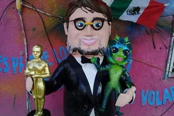 Guillermo del Toro after winning an Academy Award for ‘The Shape of Water’