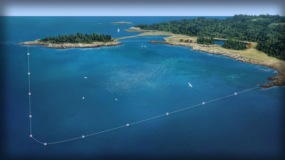 The Whale Sanctuary Project will enclose more than 100 acres of ocean in Port Hilford, Nova Scotia.
