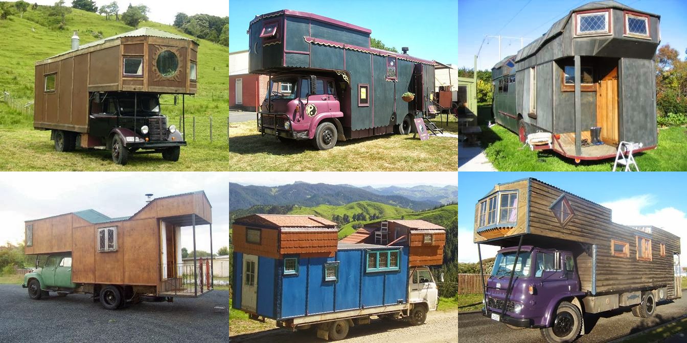 A variety of House Trucks on Mike Sant's website, htnz.co.nz.