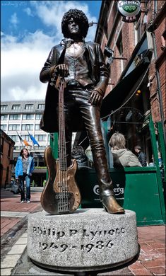 Phil Lynott Statue – Dublin, Ireland - Atlas Obscura