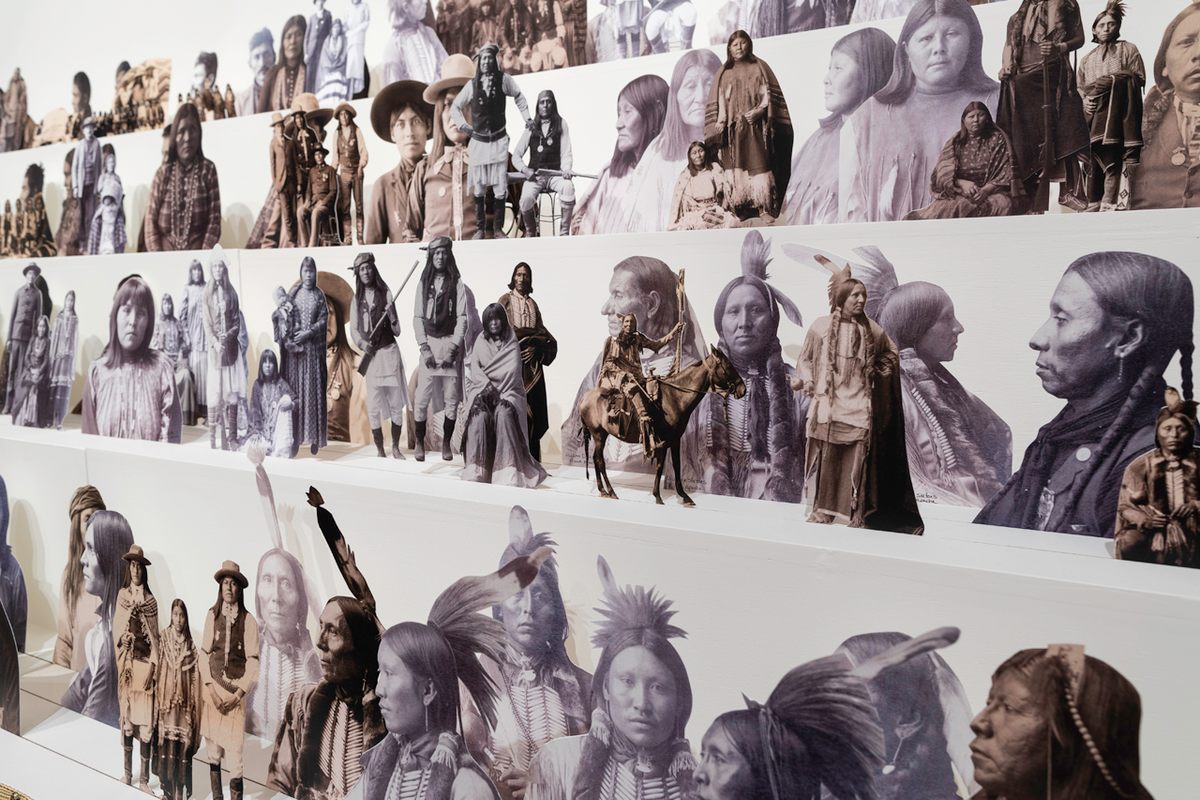 Artist Wendy Red Star noticed the nuances of individuals and tribes while cutting out the portraits.