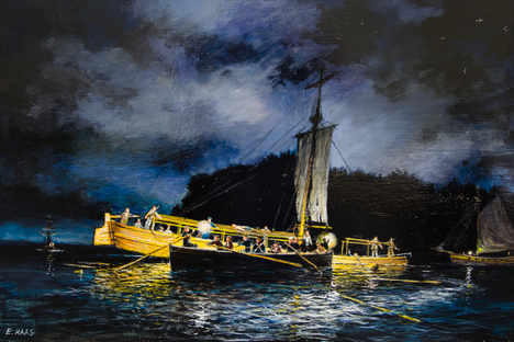 Brigadier General Benedict Arnold lost the Battle of Valcour Island on Lake Champlain in 1776—as well as several of the young navy's ships, including the gunboat Spitfire—but the skirmish bought the Continental Army much-needed time in the war.