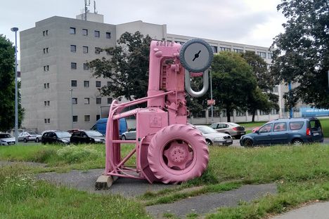 Punk monument of Visací zámek.