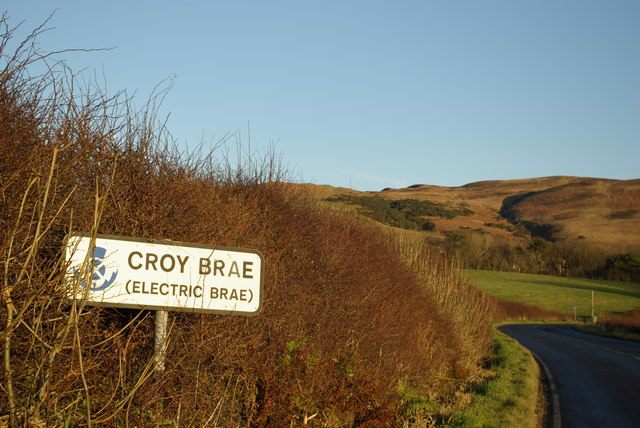 Electric Brae in Scotland.