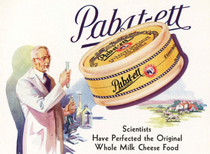 An image from the 1931 cookbook <em>Recipes The Modern Pabst-ett Way</em>.