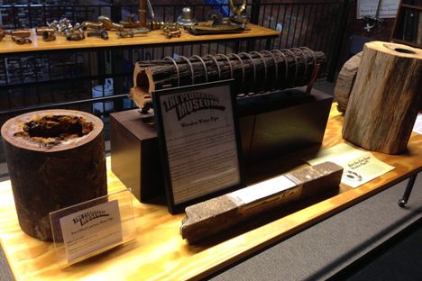 Wooden water pipes