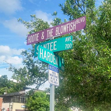 This section of Santee Avenue was renamed Hootie & the Blowfish Blvd.