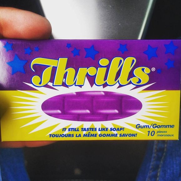 Get your thrills with rosewater gum.