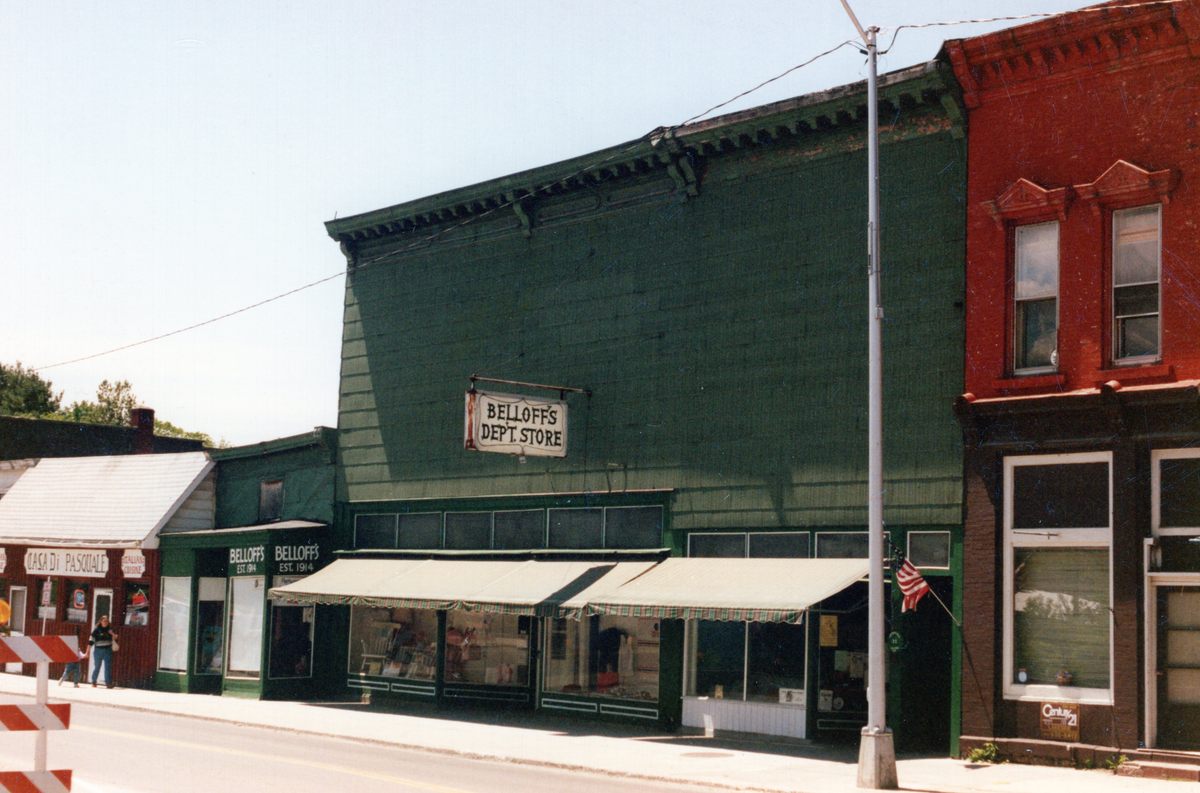 Belloff's Department Store, Adams, New York, May 1990.