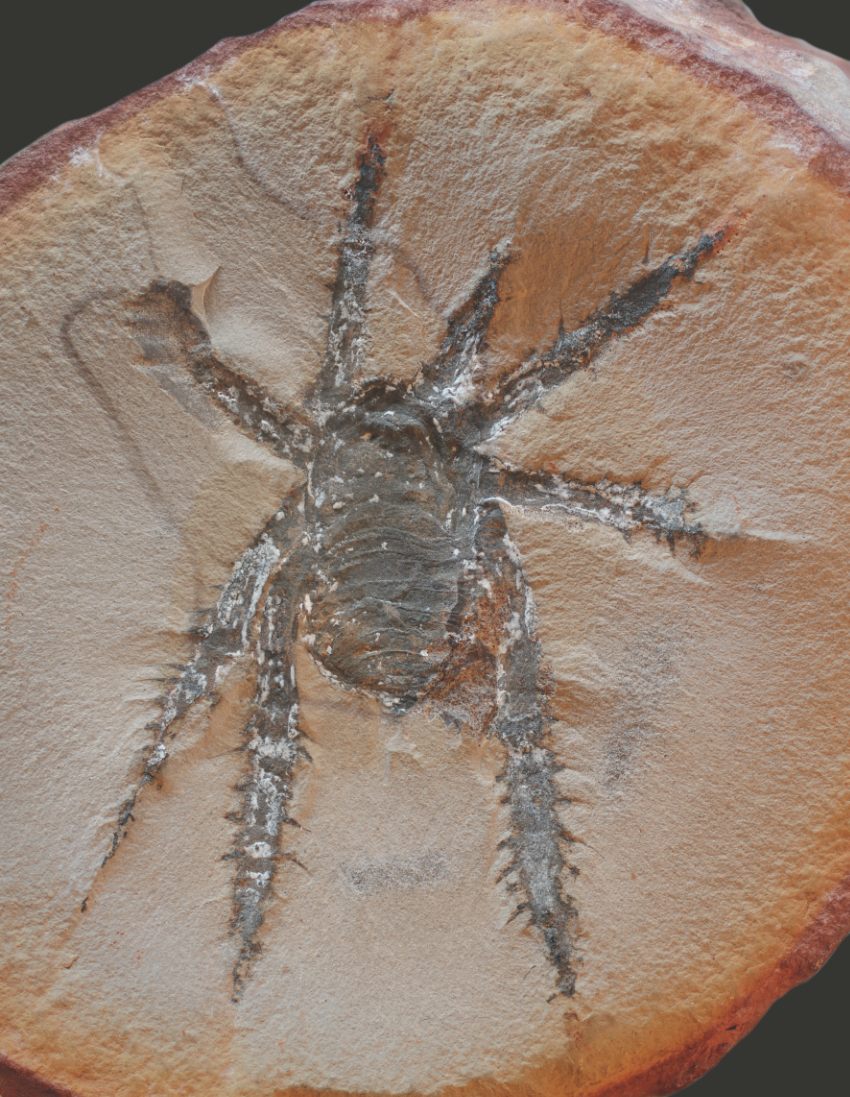 The predator no longer has a face, but would have been related to spiders or scorpions.