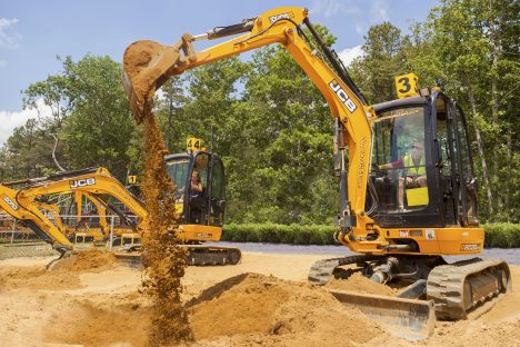 Digging at Diggerland.