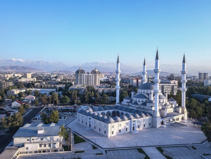 The Central Mosque of Bishkek, capital of Kyrgyzstan