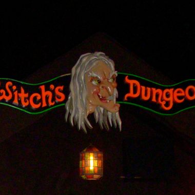 Zenobia, on the sign above the shed that is the Witch's Dungeon