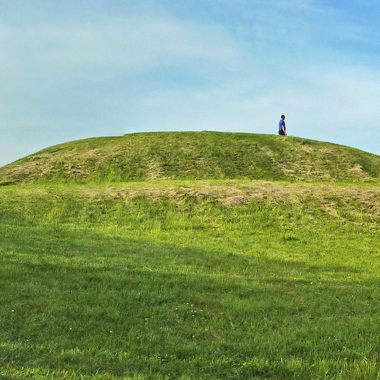 The largest platform mound at Aztalan