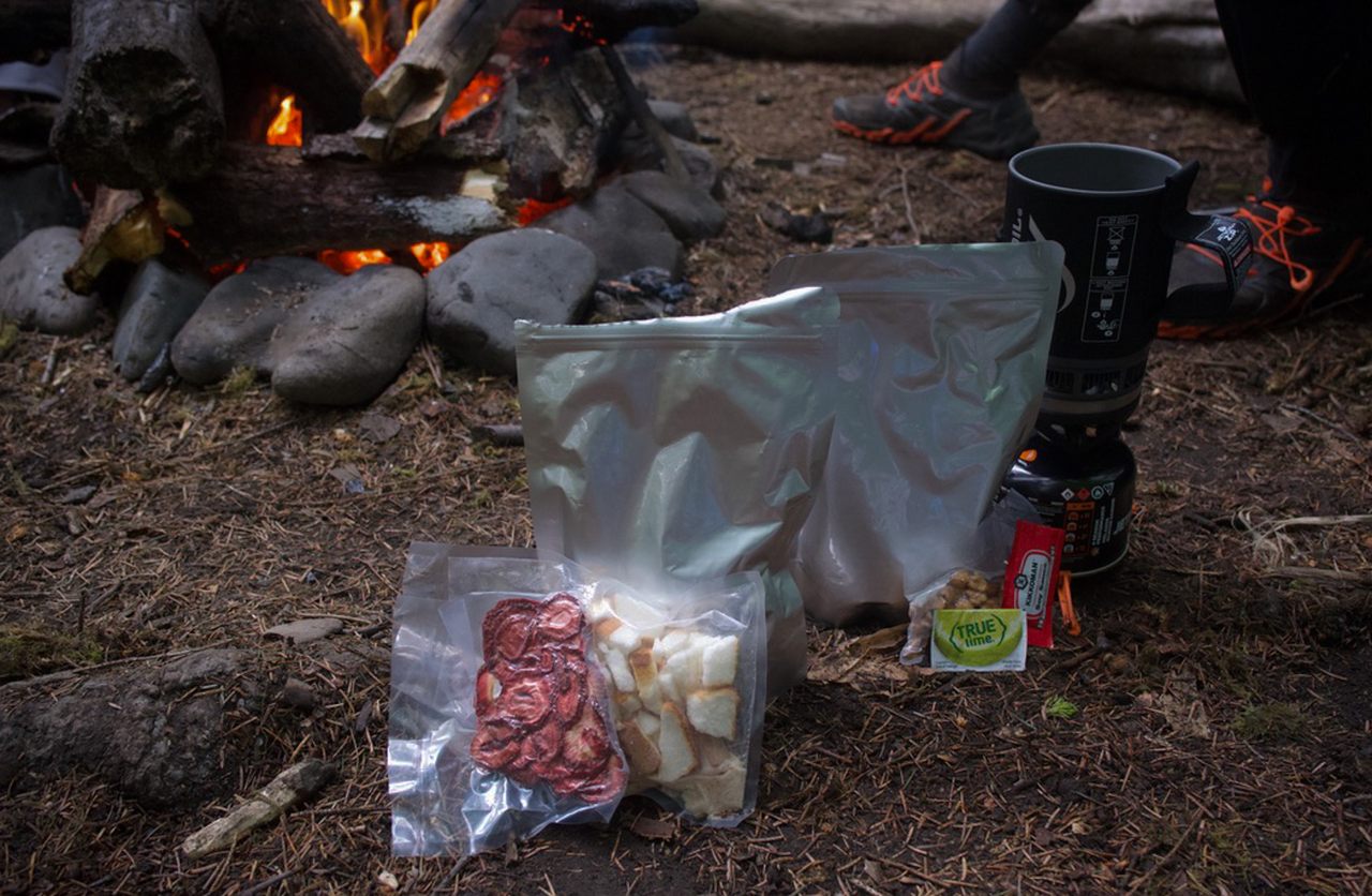 Dehydrate and vacuum seal your favorite dishes for home-cooked meals in the backcountry. 
