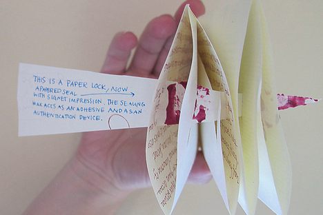 Jana Dambrogio holds an “unlocked” letter model.