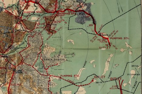 A Beautiful Map of Boston's Sewers