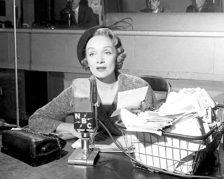 The famously reclusive actress Marlene Dietrich, in her 1965 appearance on the show, said she was frightened of nothing, and asked for a mementoes box as her luxury.