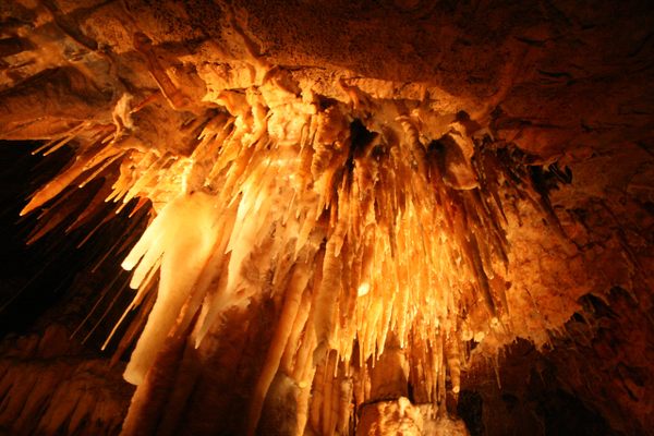 Stalactites in King Solomon’s Cave