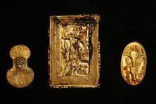 Some of the golden artifacts found in the mausoleum of Thracian King Seuthes III.