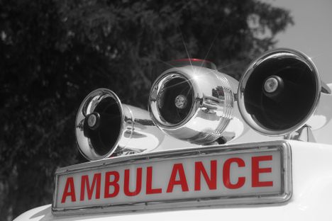 The ambulance siren: a classic attention-grabber.