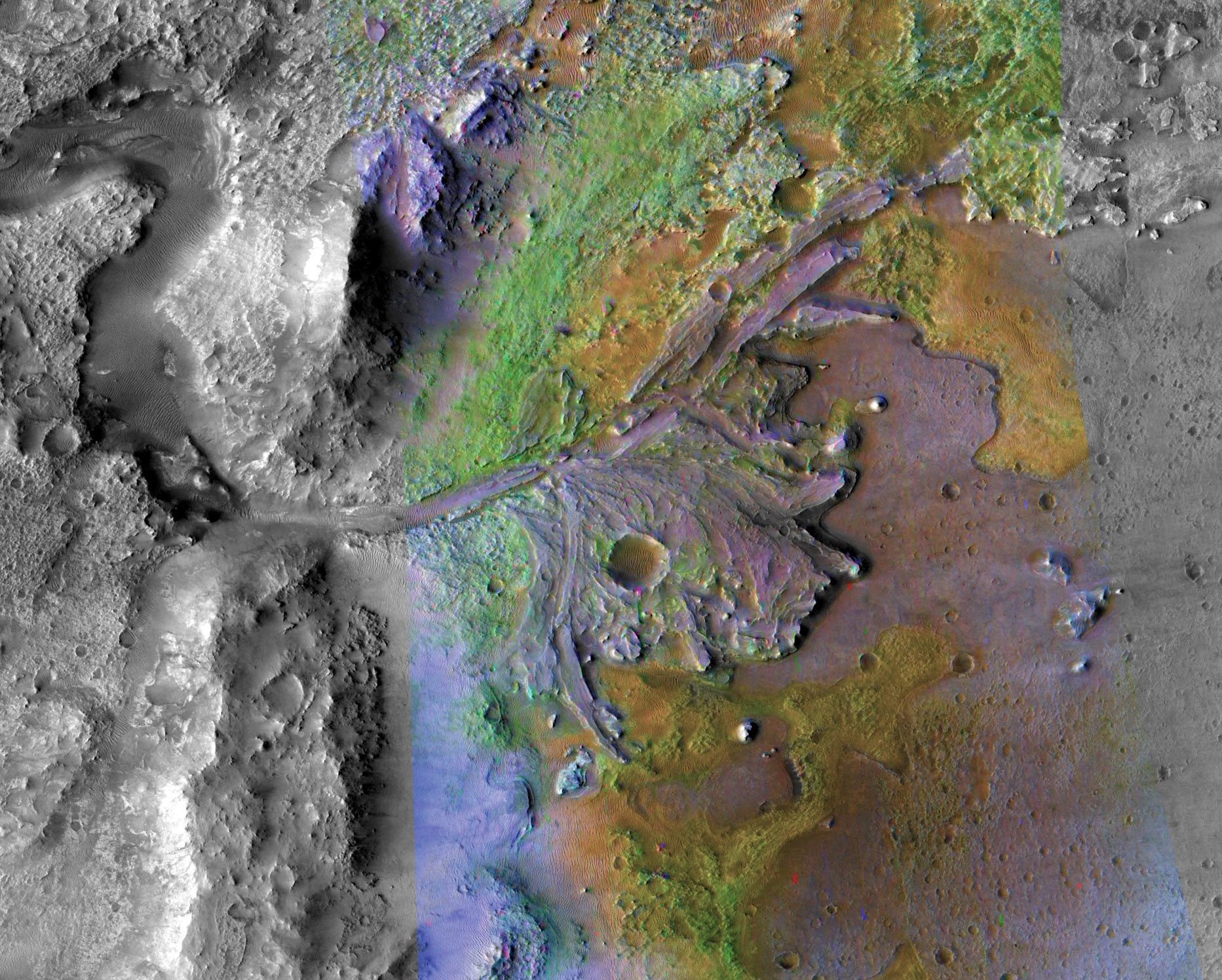 Jezero Crater is the chosen landing site of the Mars 2020 mission.