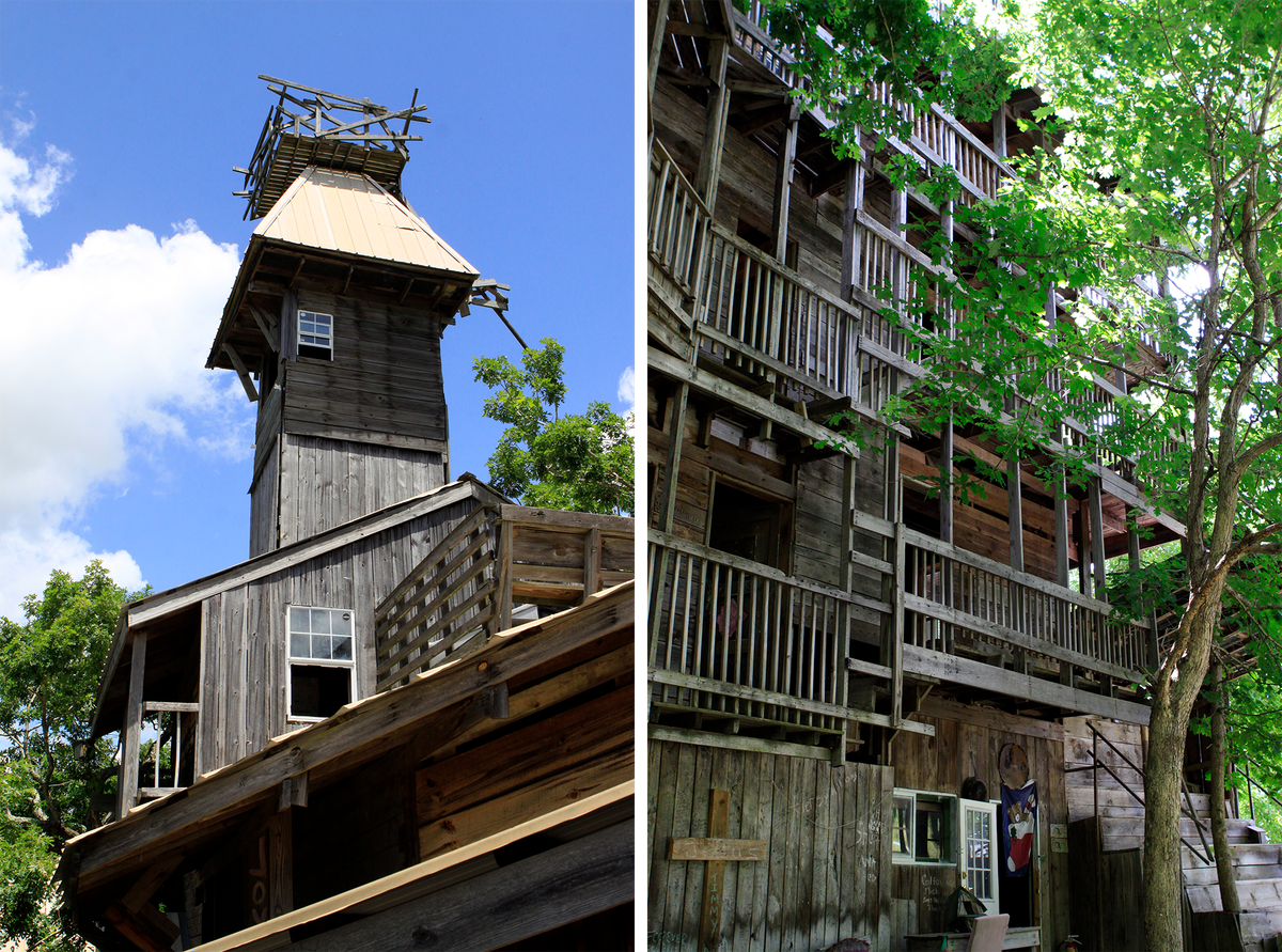 Burgess checked with his neighbors before building, knowing it would draw crowds.