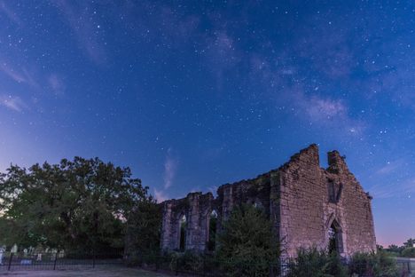 St Dominic's at twilight.