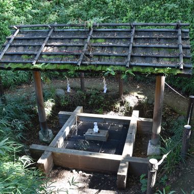 The well at the bottom of the spiral pit.
