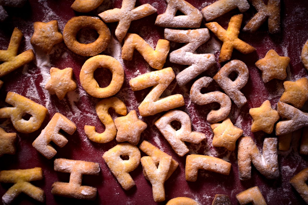 Alphabet cookies were all the rage in 17th-century England.