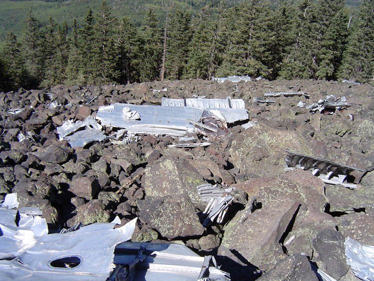 Debris from 1955 crash of TWA flight 260 (as seen from the…