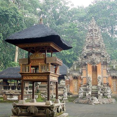 View of the Pura Dalem temple