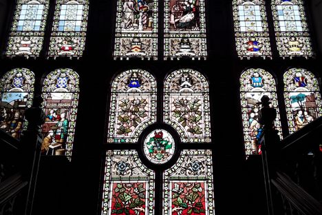 Oaks Hotel Stained Glass Window